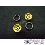 .050 x 3/8 x 1/16 Gold Evolution Wheelie Wheel Kit