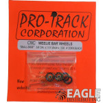 .050 x 3/8 x 1/16 Black Bulldog Wheelie Wheel Kit-PRO208MBL