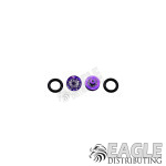 .050 x 3/8 x 1/16 Purple Bulldog Wheelie Wheel Kit-PRO208MP