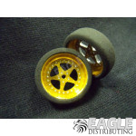 3/4 x .250 Gold Star Drag Front Wheels with Foam Tires