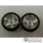 3/4 x .250 Sawblade Drag Front Wheels with Foam Tires