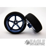 3/4 x .250 Blue Pro Star Drag Front Wheels with Foam Tires