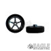 3/4 x .250 Gunmetal Pro Star Drag Front Wheels with Foam Tires-PRO410IGM