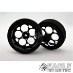 3/4 x .250 Black Magnum Drag Front Wheels with Foam Tires