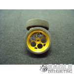 3/4 x .250 Gold Magnum Drag Front Wheels with Foam Tires