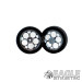 3/4 x .250 Gunmetal Magnum Drag Front Wheels with Foam Tires-PRO410JGM