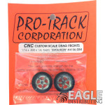 3/4 x .250 Gunmetal Evolution Drag Front Wheels with Foam Tires