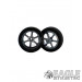 3/4 x .250 Gunmetal Roadster Drag Front Wheels with Foam Tires-PRO410LGM