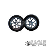 3/4 x .250 Gunmetal Bulldog Drag Front Wheels with Foam Tires-PRO410MGM