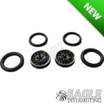 1/16 x 3/4 3D Black Top Fuel O-ring Drag Fronts-PRO411A3DBL