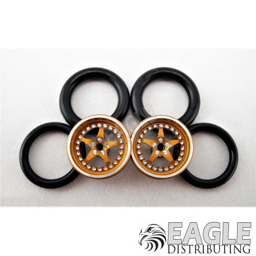 1/16 x3/4 3D Gold Star O-ring Drag Fronts-PRO411B3DG
