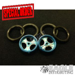 1/16 x 3/4 Blue Streeter O-ring Drag Fronts-PRO411DB