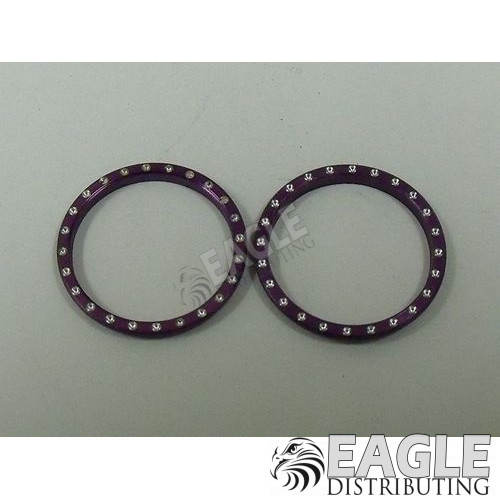 CNC Beadlock w/ Rivet, Purple Anodized
