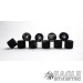 1/8 x .910 x .800 Gunmetal Daytona Stockers Rears, Nat. Rubber-PRON252GM