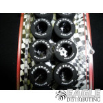 3/32 x .825 x .800 Black Daytona Stockers Rears, Nat. Rubber