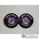 3/32 x 1 1/16 x .300 Purple Star Drag Rear Wheels with Nat. Rubber Tires