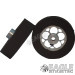 3/32 x 1 1/16 x .300 Gunmetal Magnum Drag Rear Wheels with Nat. Rubber Tires-PRON401JGM