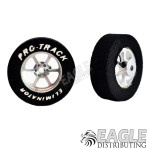 3/32 x 1 1/16 x .300 Roadster Drag Rear Wheels with Nat. Rubber Tires