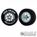 3/32 x 1 1/16 x .300 Gunmetal Bulldog Drag Rear Wheels with Nat. Rubber Tires-PRON401MGM