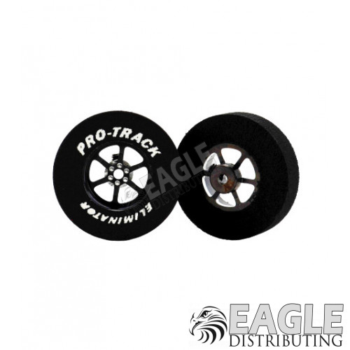 3/32 x 1 3/16 x .300 Black Roadster Drag Wheels-PRON402LBL