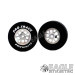 3/32 x 1 3/16 x .300 Bulldog Drag Rear Wheels with Nat. Rubber Tires-PRON402M