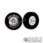 3/32 x 1 3/16 x .300 Bulldog Drag Rear Wheels with Nat. Rubber Tires-PRON402M
