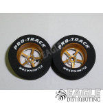 3/32 x 1 1/16 x .435 Gold Pro Star Drag Wheels