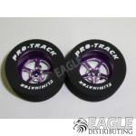 3/32 x 1 1/16 x .435 Purple Pro Star Drag Wheels