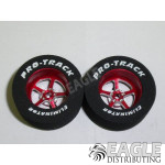 3/32 x 1 1/16 x .435 Red Pro Star Drag Wheels