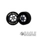 3/32 x 1 1/16 x .435 Gunmetal Roadster Drag Rear Wheels with Nat. Rubber Tires-PRON404LGM