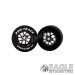 3/32 x 1 1/16 x .435 Black Bulldog Drag Rear Wheels with Nat. Rubber Tires-PRON404MBL