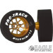 3/32 x 1 1/16 x .435 Gold Bulldog Drag Rear Wheels with Nat. Rubber Tires-PRON404MG