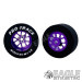 3/32 x 1 1/16 x .435 Purple Bulldog Drag Rear Wheels with Nat. Rubber Tires-PRON404MP