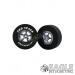 3/32 x 1 3/16 x .435 Gunmetal Evolution Drag Rear Wheels with Nat. Rubber Tires-PRON405KGM