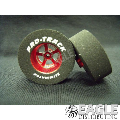 Red 3/4 O-Ring Pro Track Star Series CNC Drag Front Wheels 