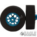 3/32 x 1 3/16 x .435 Gold Bulldog Drag Rear Wheels with Nat. Rubber Tires-PRON405MG