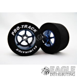 1/8 x 1 1/16 x .500 Blue Pro Star Drag Wheels