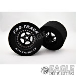 3/32 x 1 1/16 x .500 3D Black Star Drag Wheels-PRON407B3DBL