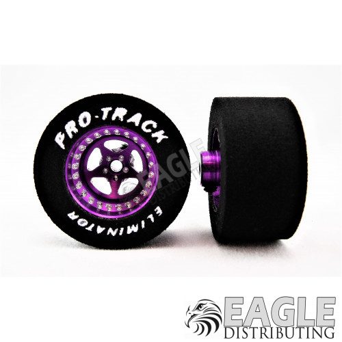 3/32 x 1 1/16 x .500 3D Purple Star Drag Wheels-PRON407B3DP
