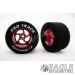 3/32 x 1 3/16 x .500 Red Sawblade Drag Wheels-PRON407CR