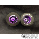 3/32 x 1 1/16 x .500 Purple Turbine Drag Wheels