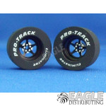 Pro Star Series CNC Drag Rears, 3D Design,  1 1/16  x .500, Black