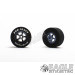 3/32 x 1 1/16 x .500 Gunmetal Evolution Drag Rear Wheels with Nat. Rubber Tires-PRON407KGM