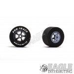 3/32 x 1 1/16 x .500 Gunmetal Evolution Drag Rear Wheels with Nat. Rubber Tires