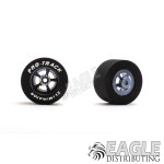 3/32 x 1 1/16 x .500 Gunmetal Evolution Drag Rear Wheels with Nat. Rubber Tires-PRON407KGM