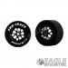 3/32 x 1 1/16 x .500 Black Bulldog Drag Rear Wheels with Nat. Rubber Tires-PRON407MBL