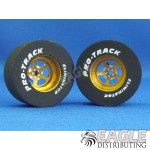 3/32 x 1 3/16 x .500 3D Gold Pro Star Drag Rears, Nat. Rubber