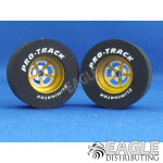 Evolution Series CNC Drag Rears, 3D Design, 1 3/16 x .500, Gold