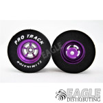3/32 x 1 3/16 x .500 3D Purple Evolution Drag Rears, Nat. Rubber