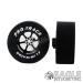 3/32 x 1 3/16 x .500 Black Roadster Drag Wheels-PRON408LBL